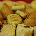A variety of salty snacks